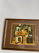 Load image into Gallery viewer, Framed Three Musicians print by Pablo Picasso
