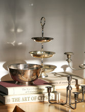 Load image into Gallery viewer, Three Tier Silver Plated Vintage Cake Stand
