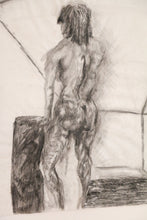 Load image into Gallery viewer, Vintage Charcoal Figure Drawing
