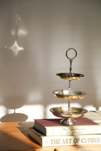 Load image into Gallery viewer, Three Tier Silver Plated Vintage Cake Stand
