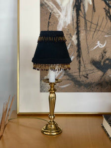 Petit Brass Table Lamp With Beaded Shade