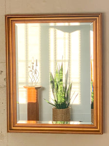 Vintage Gold Beveled Wall Mirror