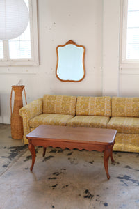 Georgian Style Burl Wood Mirror Circa 1950