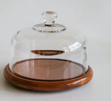 Load image into Gallery viewer, Vintage Cheese Tray with Glass Dome
