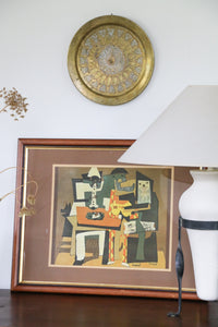 Framed Three Musicians print by Pablo Picasso