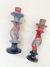 Load image into Gallery viewer, Twisted  Soapstone Candlestick Holders
