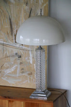 Load image into Gallery viewer, Warren Kessler Glass &amp; Silver Table Lamp
