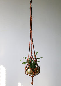 Vintage Wooden Beaded Plant Hanger