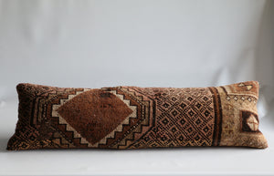 Vintage Turkish Rug Extra Long Throw Pillow