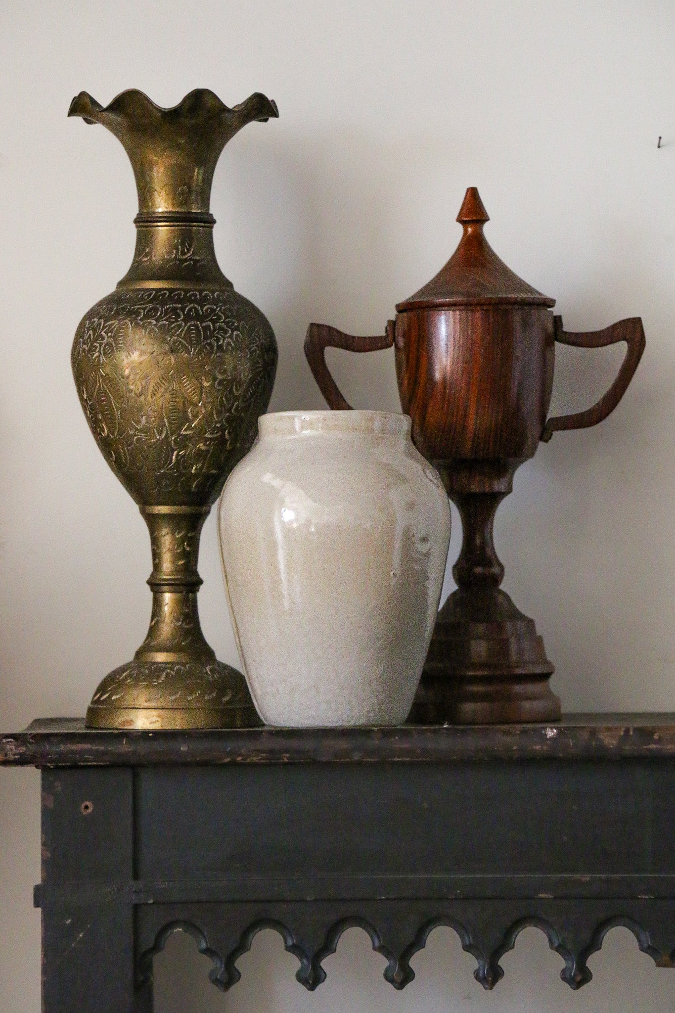 Vintage Brass Etched Vase- 3.5 w x 6 t – Warehouse 55 Aurora